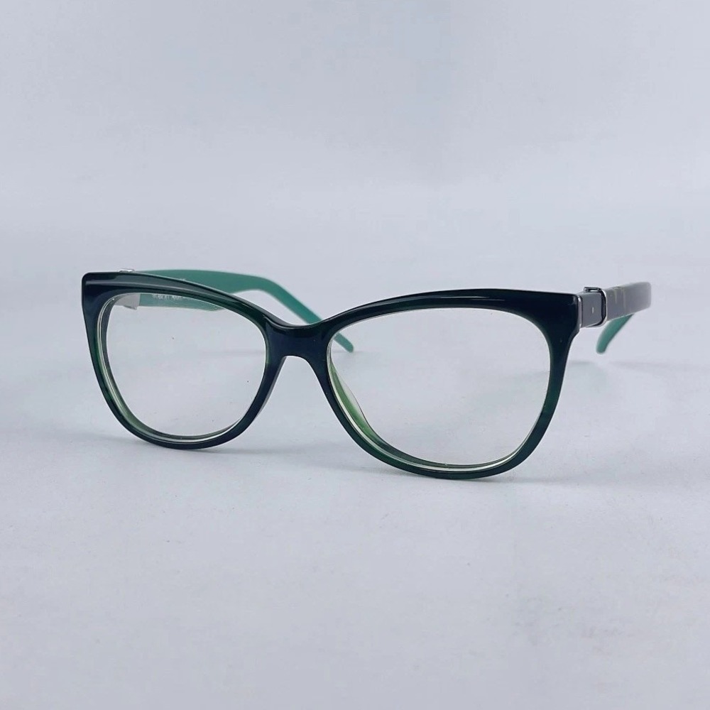 Robert‎ Marc Women's Eyeglasses Frame Green & Black Plastic Cat Eye 52-16-135 mm